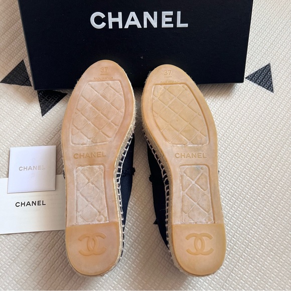 Chanel Espadrilles 100% Auth Brand New Size 37 and Flats give away! $795 value - Picture 3 of 9